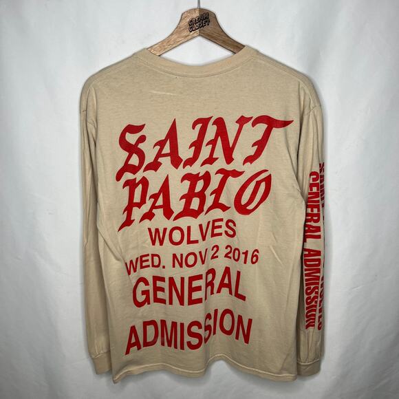Kanye West Yeezy Season Ye Life of Saint Pablo Los Angeles Wolves Tour Merch M - Picture 1 of 3